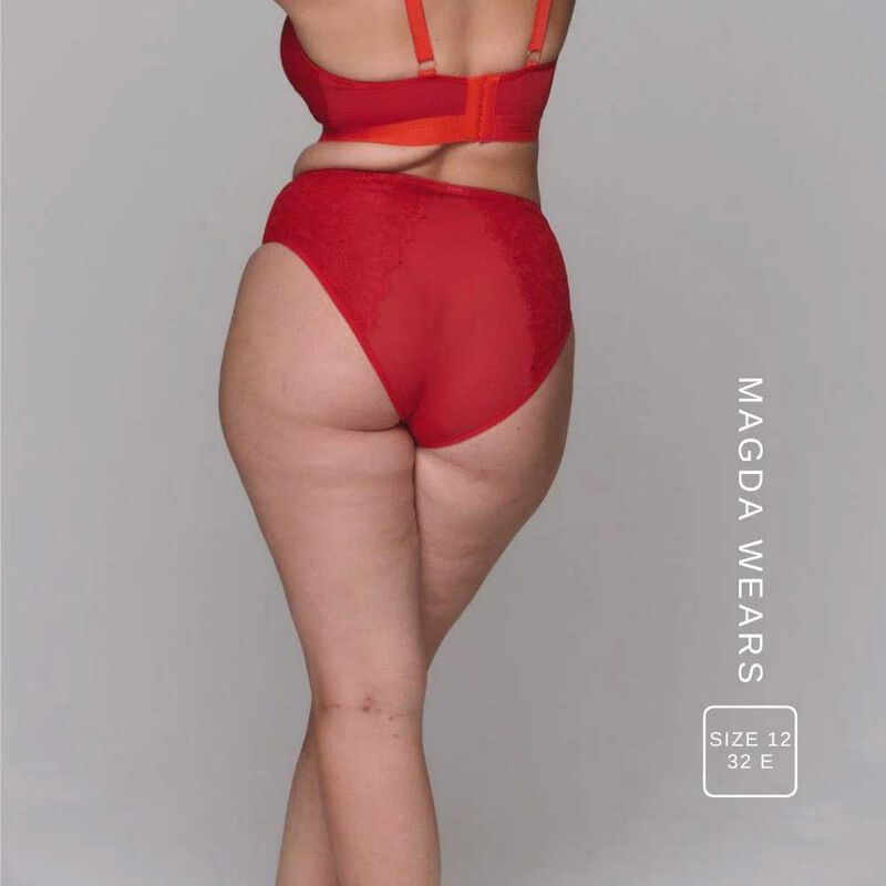 Lemonade Dolls Synergy High Waist Brief - Goji Berry & Orange image number 1